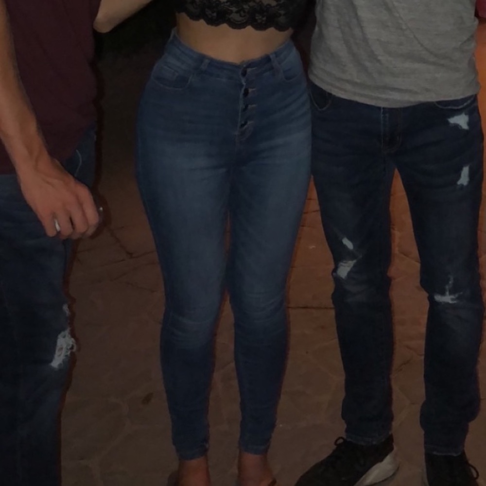 Fashion Nova 5 Button Skinny Jeans Jeggings